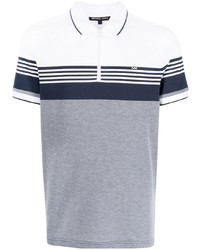 Michael Kors Michl Kors Stripe Print Short Sleeved Polo Shirt