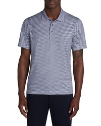 Bugatchi Ooohcotton Tech Geo Print Knit Polo