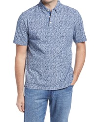 johnnie-O Overboard Print Short Sleeve Button Up Shirt