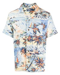 Polo Ralph Lauren Tropical Print Cotton Blend Shirt