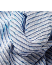 Missoni Striped Silk Cotton And Modal Blend Scarf