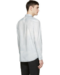 Givenchy Blue Jesus Barbed Wire Shirt