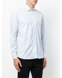 Etro Contrasting Printed Collar Fitted Shirt