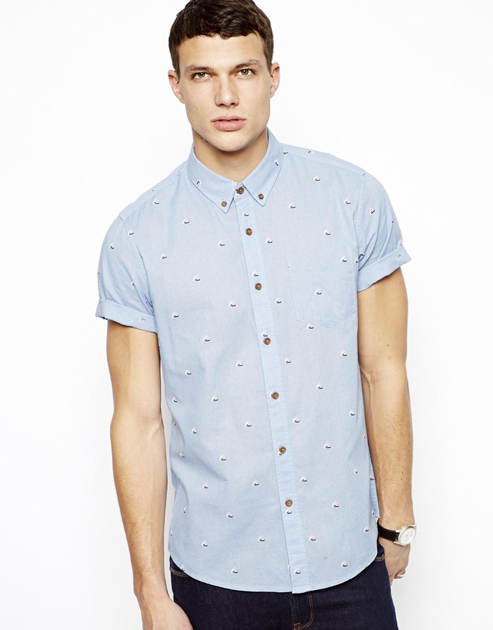 blue shirt asos