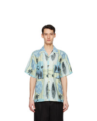 Andersson Bell Blue And Green Fish Flower Shirt