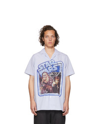 Etro Blue And White Star Wars Edition Poster Shirt