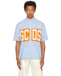 Gcds Blue Short Sleeve Shirt