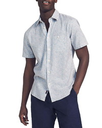 Faherty Brand Playa Print Short Sleeve Button Up Shirt