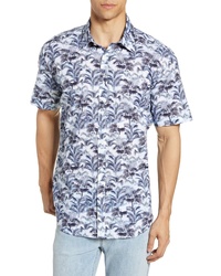 Coastaoro Chesney Regular Fit Tropical Short Sleeve Button Up Shirt