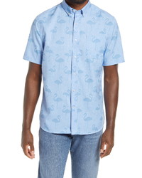 Southern Tide Flamingo Dock Classic Fit Short Sleeve Shirt