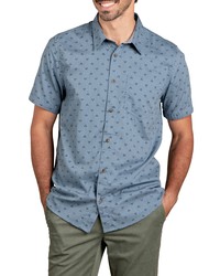 Toad&Co Fletch Short Sleeve Organic Cotton Button Up Shirt
