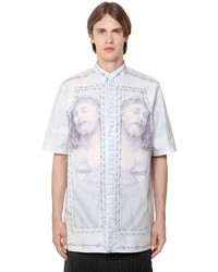 Givenchy Columbian Jesus Cotton Poplin Shirt
