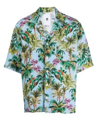 PT TORINO Hawaiian Print Short Sleeve Shirt