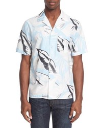 rag & bone Kingston Trim Fit Hawaiian Print Short Sleeve Sport Shirt