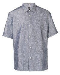 BOSS Leaf Jacquard Short Sleeve Shirt