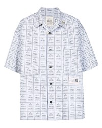 Maison Mihara Yasuhiro Logo Print Cotton Shirt