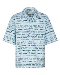 Marni Logo Print Cotton Shirt