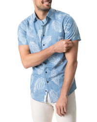 Rodd & Gunn Martains Bay Regular Fit Print Short Sleeve Button Up Shirt