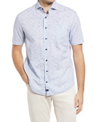 johnnie-O Miguel Print Short Sleeve Button Up Shirt