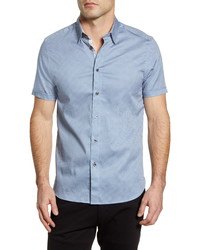 Ted Baker London Norjas Slim Fit Short Sleeve Button Up Shirt