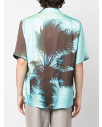 Laneus Palm Tree Print Shirt