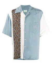 Aries Panelled Short Sleeve Shirt