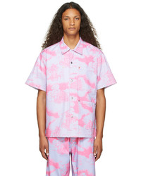Vyner Articles Pink Blue Hawaii Short Sleeve Shirt