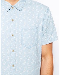 Pull&Bear Shirt With Swallow Print