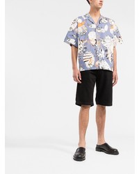 MSGM Punky Shells Print Bowling Shirt