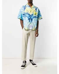 Domenico Formichetti Rorshach Marbled Paint Shirt