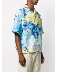 Domenico Formichetti Rorshach Marbled Paint Shirt