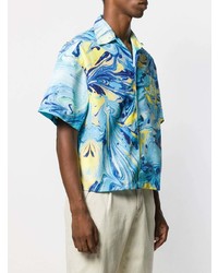 Domenico Formichetti Rorshach Marbled Paint Shirt