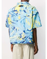 Domenico Formichetti Rorshach Marbled Paint Shirt