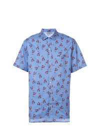 Lanvin Short Sleeve Lobster Print Shirt