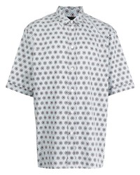 Emporio Armani Short Sleeved Round Pattern Shirt