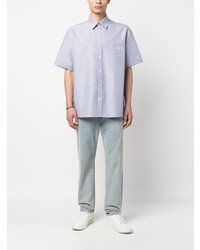 Valentino Stripe Print Short Sleeved Shirt