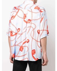 Martine Rose Telephone Print Short Sleeve Shirt