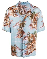 Ih Nom Uh Nit Tiger Print Short Sleeve Shirt