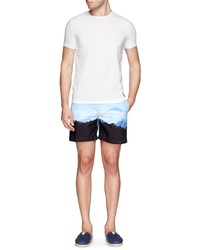 Nobrand Bulldog Mountain Print Swim Shorts