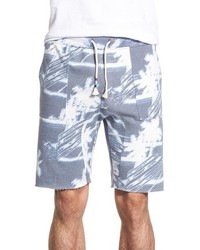 Sol Angeles Palm Breeze Print French Terry Cutoff Shorts