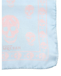 Alexander McQueen Skulls Printed Silk Chiffon Scarf