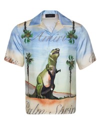 Amiri X The Webster Dinosaur Silk Shirt