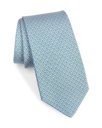 Salvatore Ferragamo Gancini Pattern Silk Tie In Royalgiallo At Nordstrom