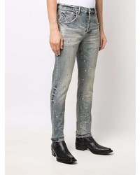 purple brand Paint Splatter Skinny Jeans