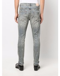 purple brand Paint Splatter Skinny Jeans