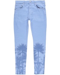 purple brand Palm Tree Print Skinny Jeans