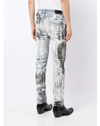 Amiri X Wes Lang Graphic Print Skinny Jeans