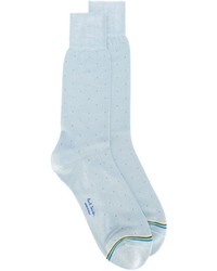 Light Blue Print Socks