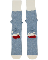 Doublet Blue Knit Sock Socks