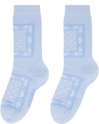 Jacquemus Blue Les Chaussettes Bandana Socks
